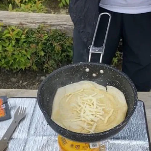 お好み焼き粉でトルティーヤ10